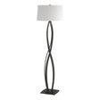 Hubbardton Forge 2006 Black Natural Anna Shade (SF) Almost Infinity Floor Lamp