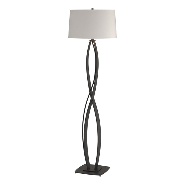 Hubbardton Forge 2006 Black Flax Shade (SE) Almost Infinity Floor Lamp