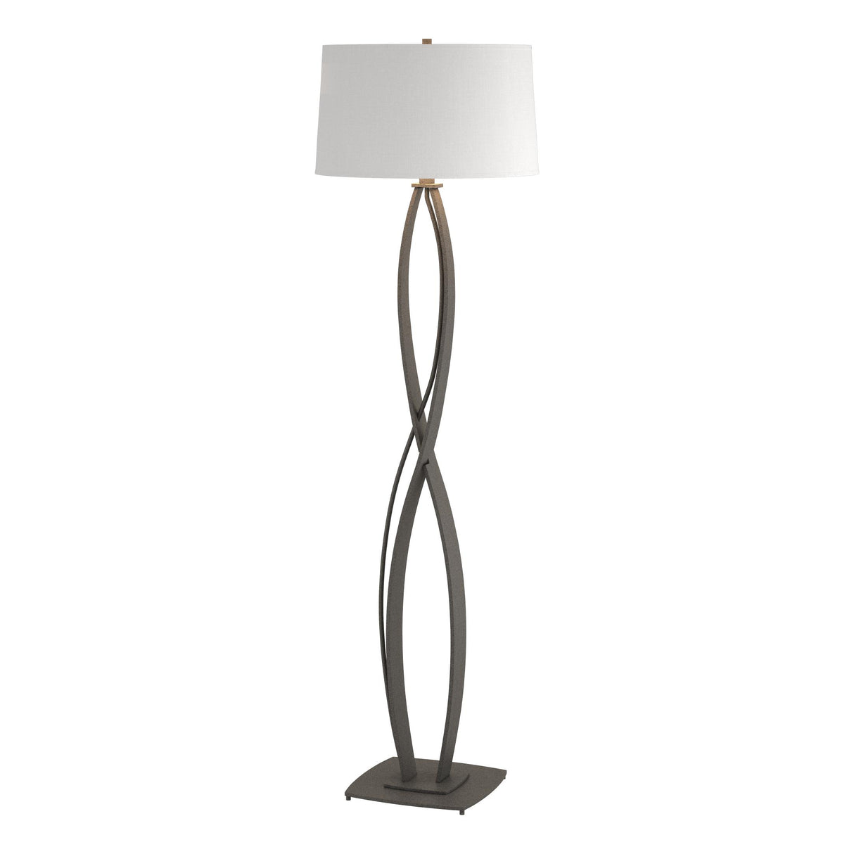 Hubbardton Forge 2006 Natural Iron Natural Anna Shade (SF) Almost Infinity Floor Lamp