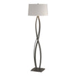 Hubbardton Forge 2006 Natural Iron Flax Shade (SE) Almost Infinity Floor Lamp