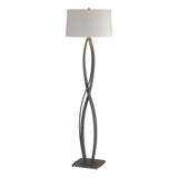 Hubbardton Forge 2006 Natural Iron Flax Shade (SE) Almost Infinity Floor Lamp