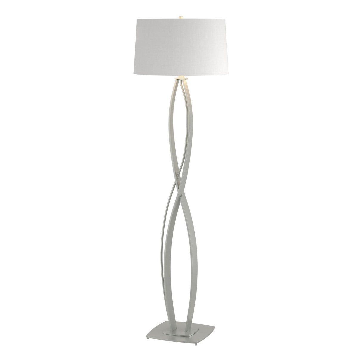 Hubbardton Forge 2006 Vintage Platinum Natural Anna Shade (SF) Almost Infinity Floor Lamp