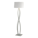 Hubbardton Forge 2006 Vintage Platinum Natural Anna Shade (SF) Almost Infinity Floor Lamp