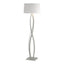 Hubbardton Forge 2006 Vintage Platinum Natural Anna Shade (SF) Almost Infinity Floor Lamp