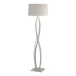 Hubbardton Forge 2006 Vintage Platinum Flax Shade (SE) Almost Infinity Floor Lamp