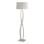 Hubbardton Forge 2006 Vintage Platinum Flax Shade (SE) Almost Infinity Floor Lamp