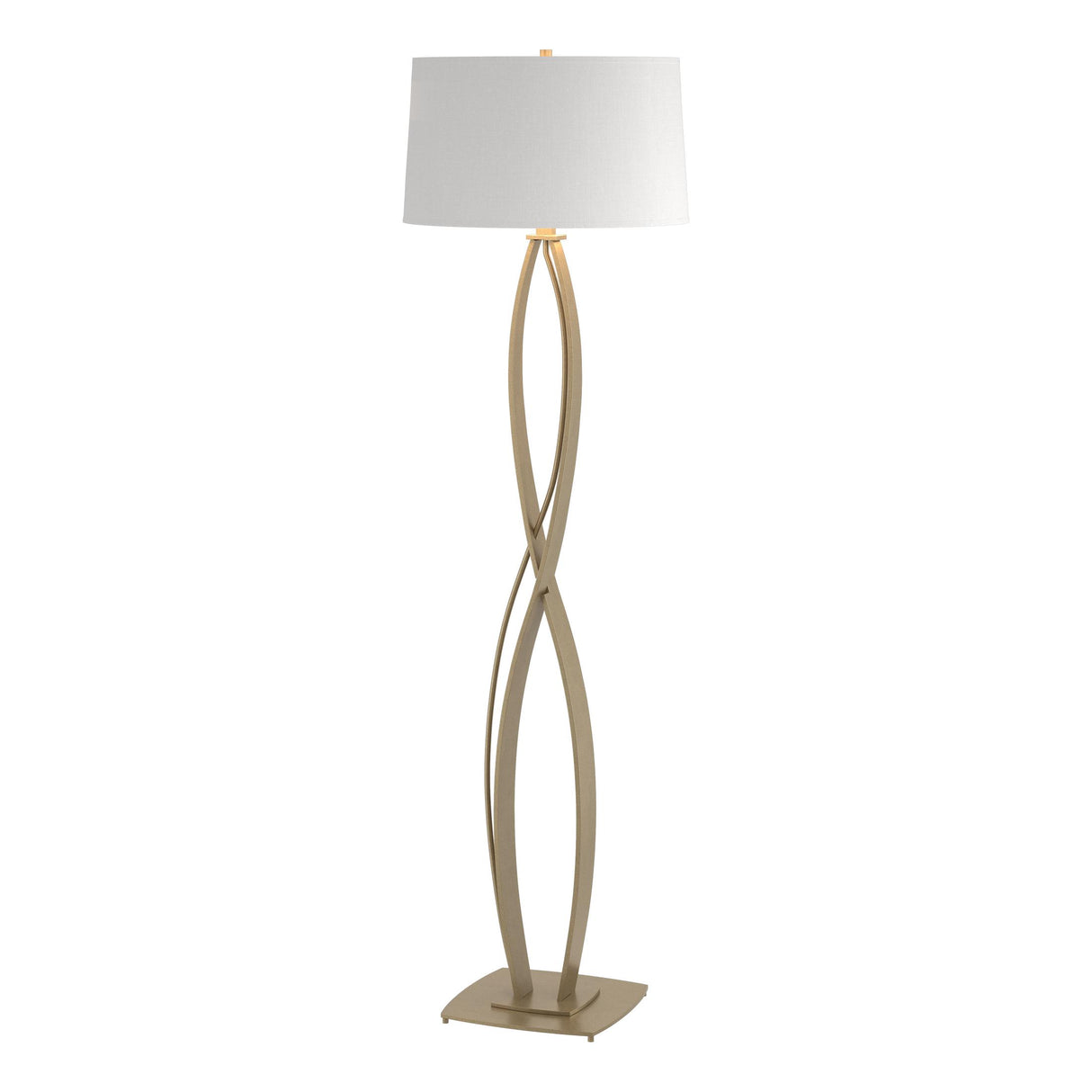 Hubbardton Forge 2006 Soft Gold Natural Anna Shade (SF) Almost Infinity Floor Lamp