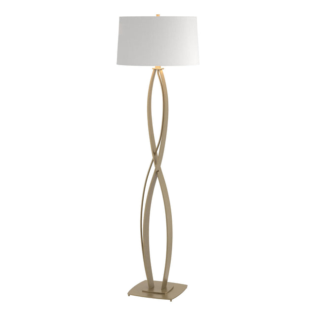 Hubbardton Forge 2006 Soft Gold Natural Anna Shade (SF) Almost Infinity Floor Lamp
