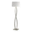 Hubbardton Forge 2006 Sterling Natural Anna Shade (SF) Almost Infinity Floor Lamp