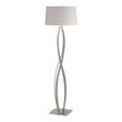 Hubbardton Forge 2006 Sterling Flax Shade (SE) Almost Infinity Floor Lamp