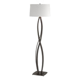 Hubbardton Forge 2006 Oil Rubbed Bronze Natural Anna Shade (SF) Almost Infinity Floor Lamp