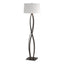 Hubbardton Forge 2006 Oil Rubbed Bronze Natural Anna Shade (SF) Almost Infinity Floor Lamp