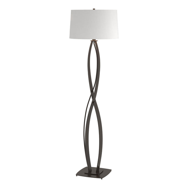 Hubbardton Forge 2006 Oil Rubbed Bronze Natural Anna Shade (SF) Almost Infinity Floor Lamp