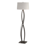 Hubbardton Forge 2006 Oil Rubbed Bronze Flax Shade (SE) Almost Infinity Floor Lamp