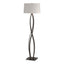 Hubbardton Forge 2006 Oil Rubbed Bronze Flax Shade (SE) Almost Infinity Floor Lamp