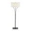 Hubbardton Forge 2009 Dark Smoke Natural Anna Shade (SF) Contemporary Formae Floor Lamp