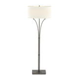 Hubbardton Forge 2009 Dark Smoke Flax Shade (SE) Contemporary Formae Floor Lamp