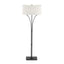 Hubbardton Forge 2009 Black Natural Anna Shade (SF) Contemporary Formae Floor Lamp
