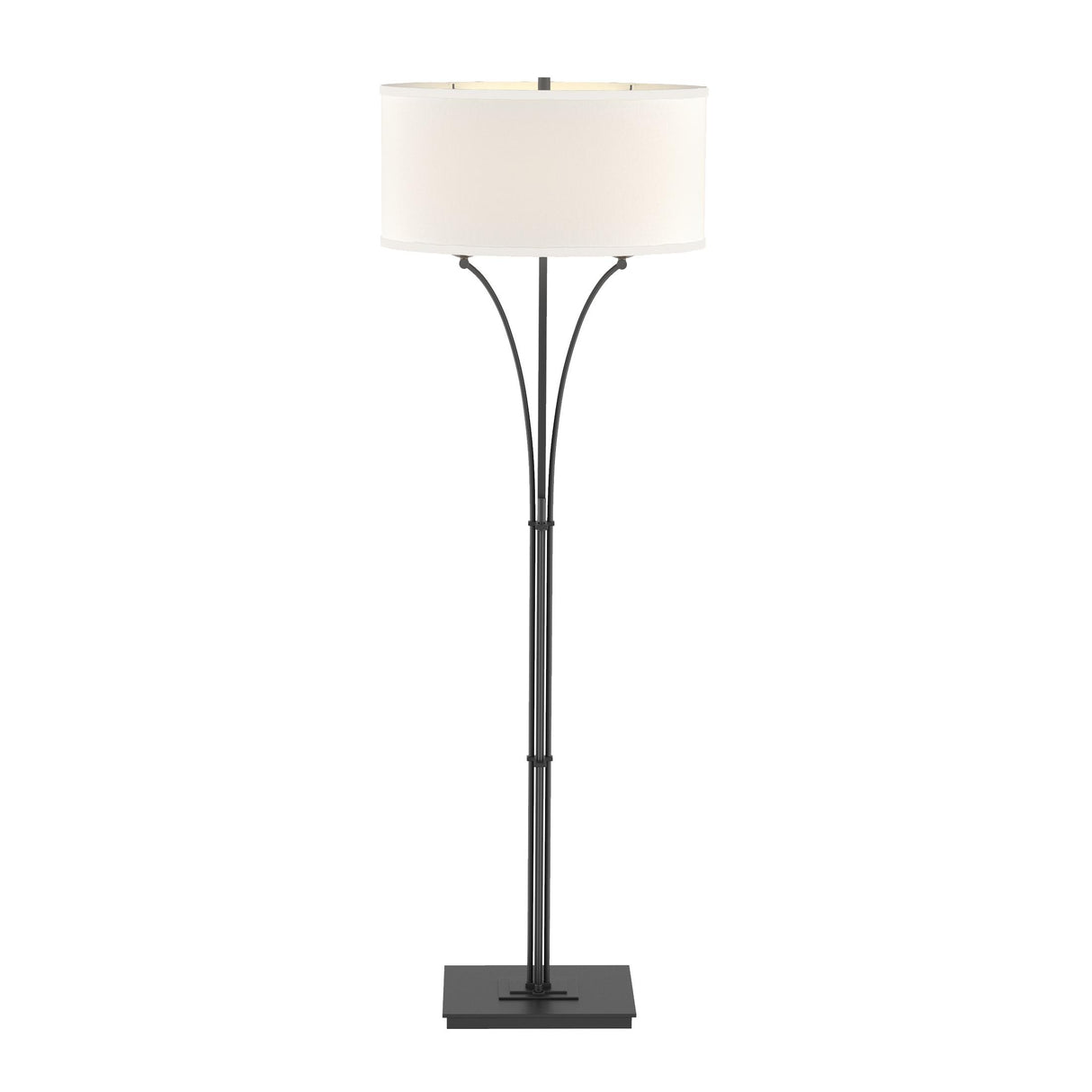 Hubbardton Forge 2009 Black Flax Shade (SE) Contemporary Formae Floor Lamp