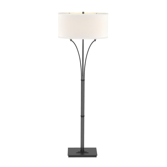 Hubbardton Forge 2009 Black Flax Shade (SE) Contemporary Formae Floor Lamp