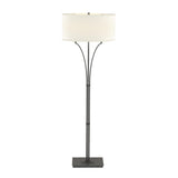 Hubbardton Forge 2009 Natural Iron Flax Shade (SE) Contemporary Formae Floor Lamp
