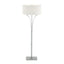 Hubbardton Forge 2009 Vintage Platinum Natural Anna Shade (SF) Contemporary Formae Floor Lamp