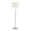 Hubbardton Forge 2009 Vintage Platinum Flax Shade (SE) Contemporary Formae Floor Lamp