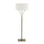 Hubbardton Forge 2009 Soft Gold Natural Anna Shade (SF) Contemporary Formae Floor Lamp