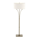 Hubbardton Forge 2009 Soft Gold Flax Shade (SE) Contemporary Formae Floor Lamp