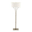 Hubbardton Forge 2009 Soft Gold Flax Shade (SE) Contemporary Formae Floor Lamp