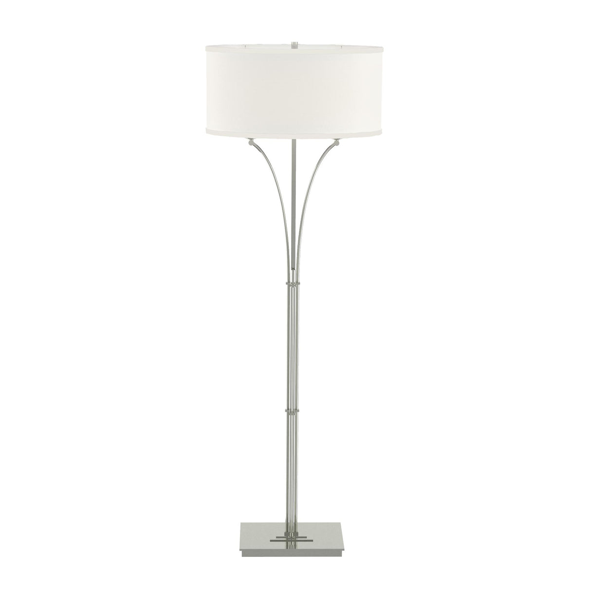 Hubbardton Forge 2009 Sterling Natural Anna Shade (SF) Contemporary Formae Floor Lamp