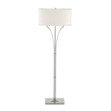 Hubbardton Forge 2009 Sterling Flax Shade (SE) Contemporary Formae Floor Lamp