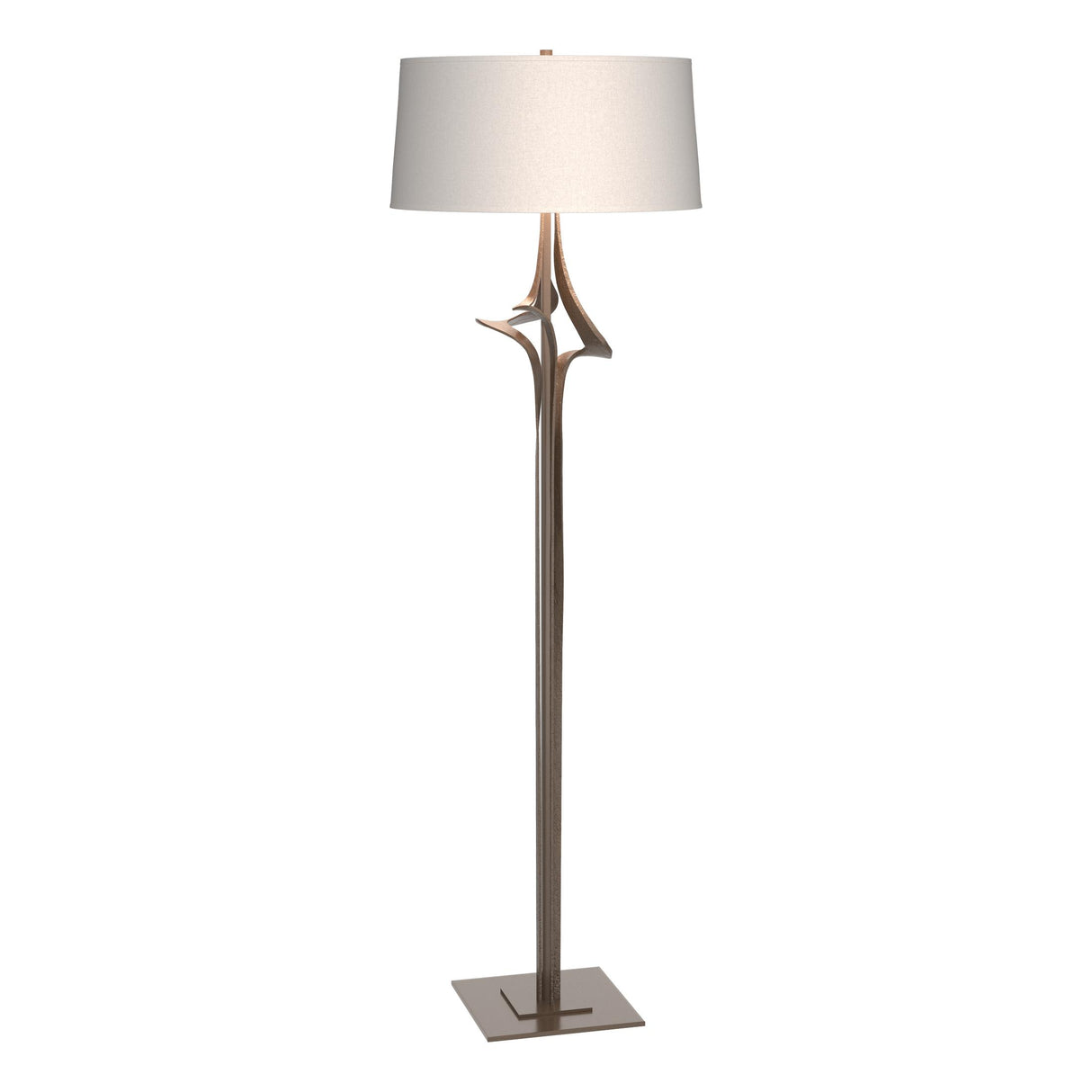 Hubbardton Forge 2010 Bronze Flax Shade (SE) Antasia Floor Lamp