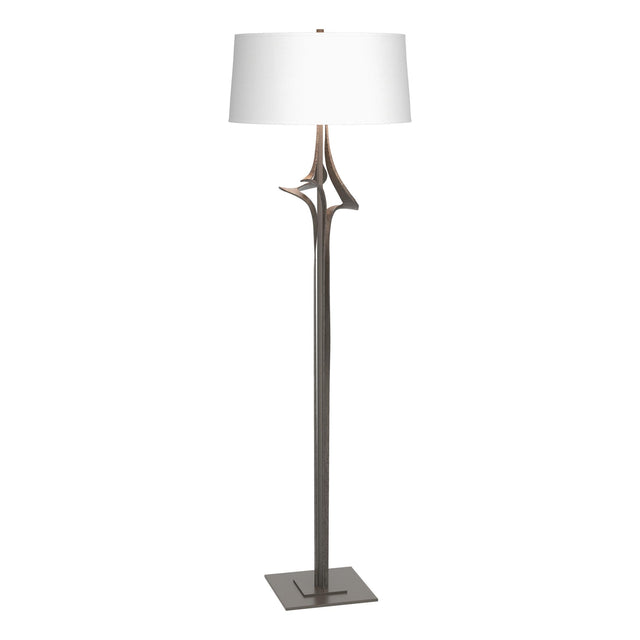 Hubbardton Forge 2010 Dark Smoke Natural Anna Shade (SF) Antasia Floor Lamp