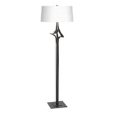 Hubbardton Forge 2010 Black Natural Anna Shade (SF) Antasia Floor Lamp