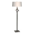 Hubbardton Forge 2010 Natural Iron Flax Shade (SE) Antasia Floor Lamp