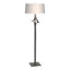 Hubbardton Forge 2010 Natural Iron Flax Shade (SE) Antasia Floor Lamp