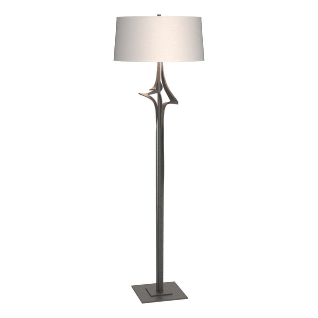 Hubbardton Forge 2010 Natural Iron Flax Shade (SE) Antasia Floor Lamp