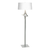 Hubbardton Forge 2010 Vintage Platinum Natural Anna Shade (SF) Antasia Floor Lamp