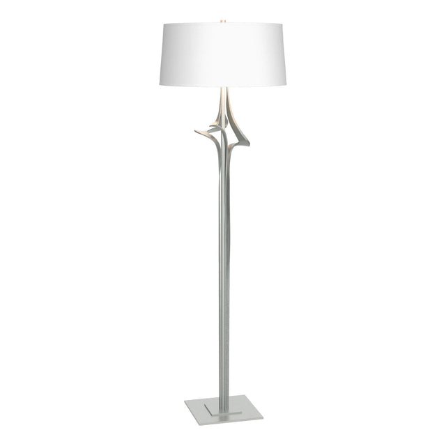 Hubbardton Forge 2010 Vintage Platinum Natural Anna Shade (SF) Antasia Floor Lamp