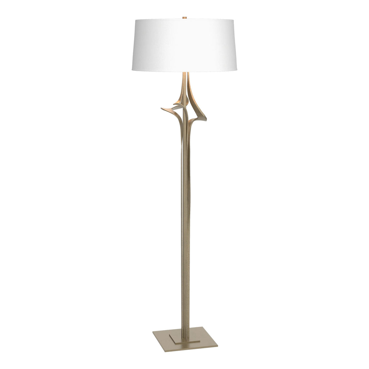 Hubbardton Forge 2010 Soft Gold Natural Anna Shade (SF) Antasia Floor Lamp