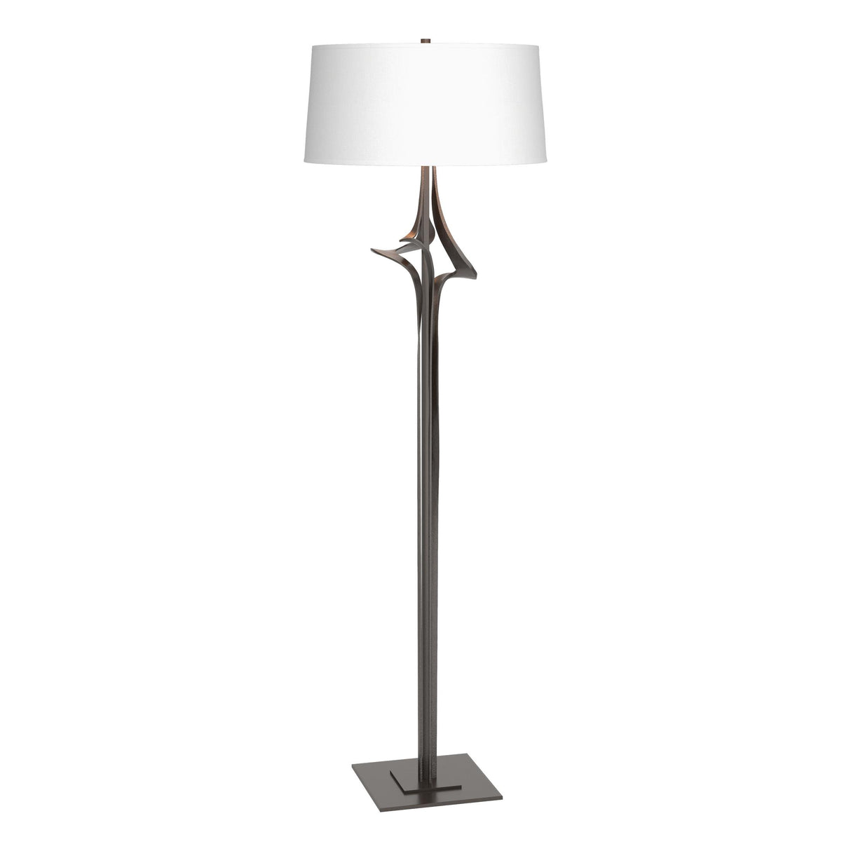 Hubbardton Forge 2010 Oil Rubbed Bronze Natural Anna Shade (SF) Antasia Floor Lamp