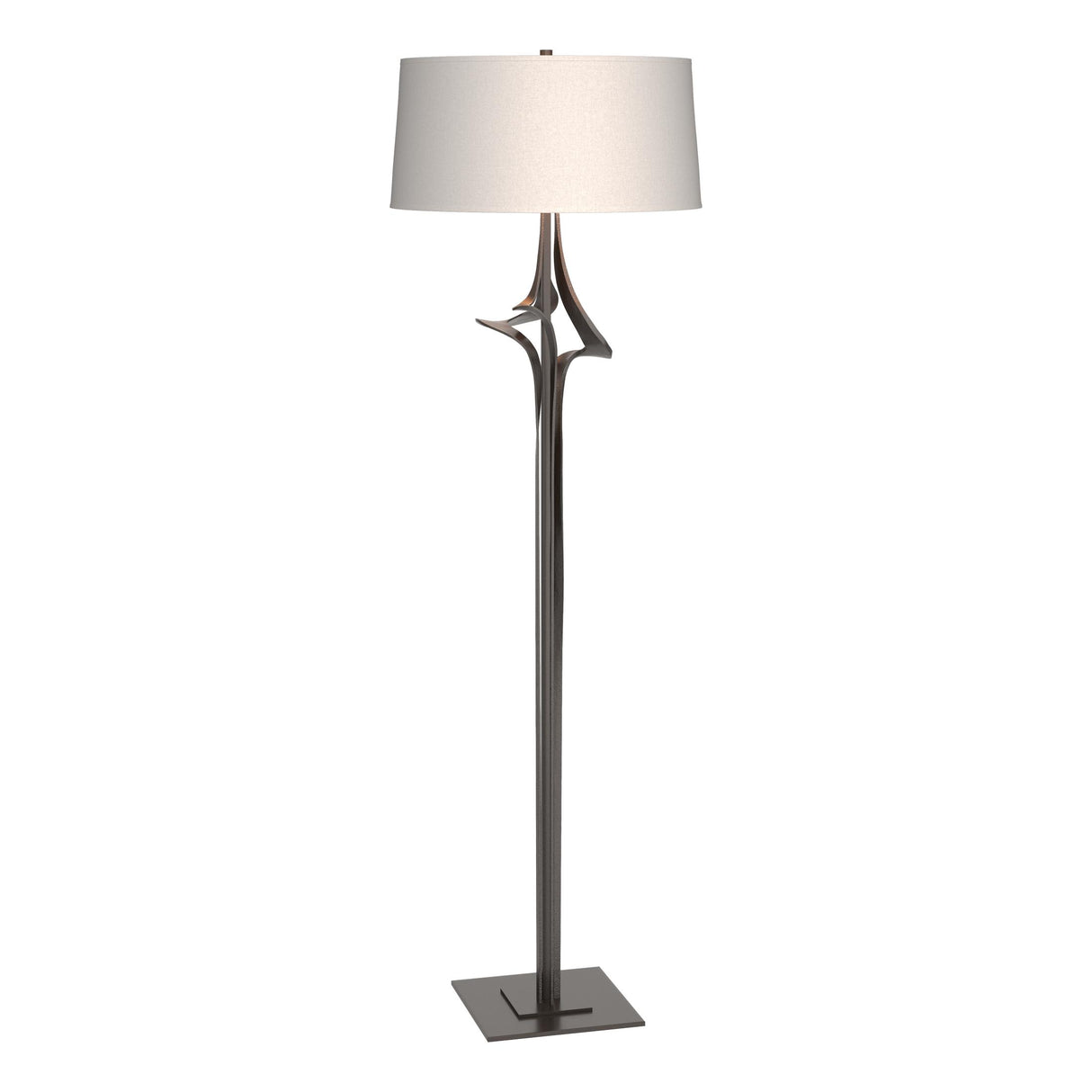Hubbardton Forge 2010 Oil Rubbed Bronze Flax Shade (SE) Antasia Floor Lamp
