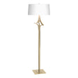 Hubbardton Forge 2010 Modern Brass Natural Anna Shade (SF) Antasia Floor Lamp