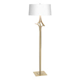 Hubbardton Forge 2010 Modern Brass Natural Anna Shade (SF) Antasia Floor Lamp
