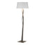 Hubbardton Forge 2012 Dark Smoke Natural Anna Shade (SF) Facet Floor Lamp