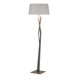 Hubbardton Forge 2012 Dark Smoke Flax Shade (SE) Facet Floor Lamp