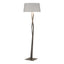 Hubbardton Forge 2012 Dark Smoke Flax Shade (SE) Facet Floor Lamp