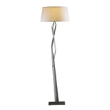 Hubbardton Forge 2012 Dark Smoke Flax Shade (SE) Facet Floor Lamp