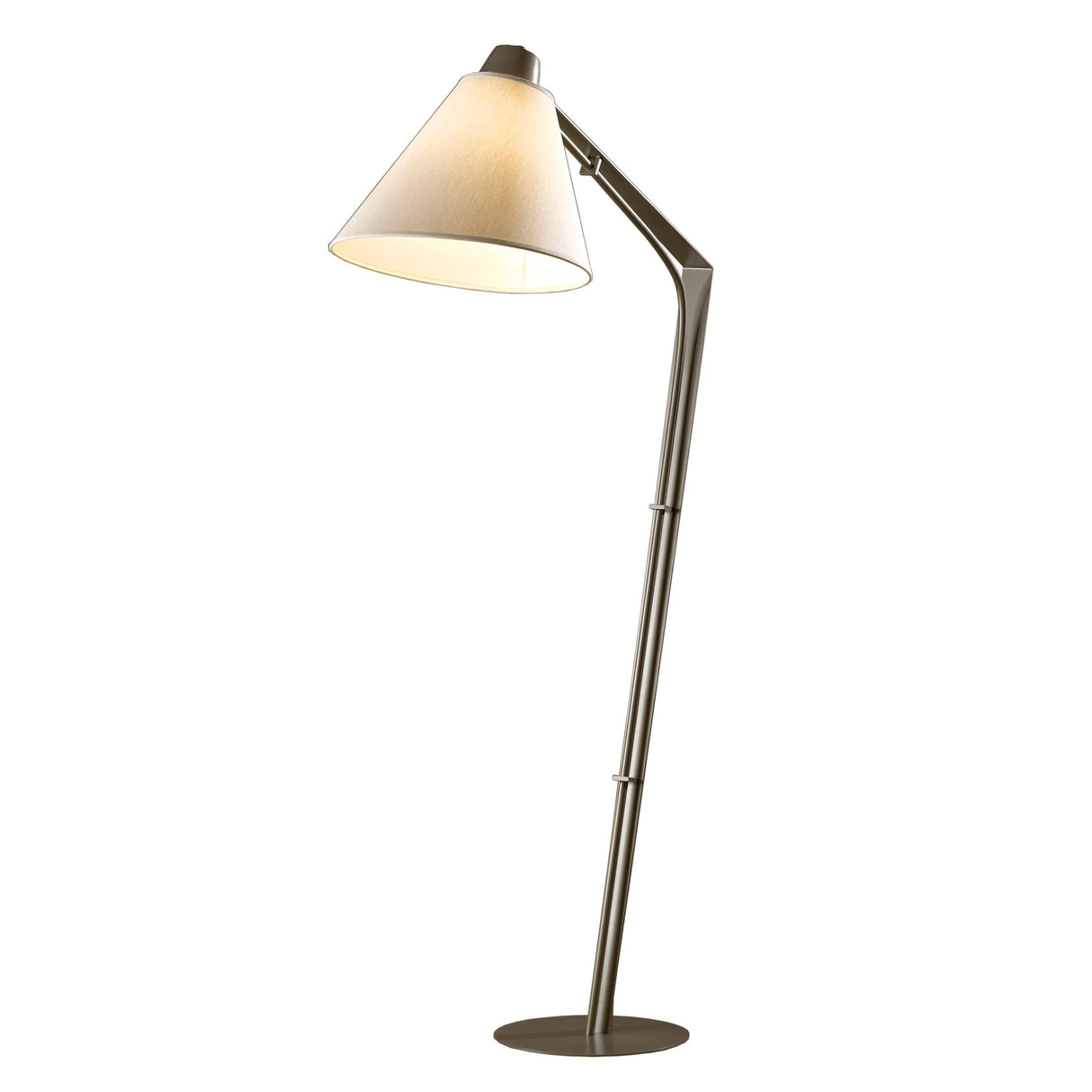 Hubbardton Forge 2013 Dark Smoke Flax Shade (SE) Reach Floor Lamp